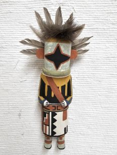 Old Style Hopi Carved Chasing Star Traditional Planetary Katsina Doll 