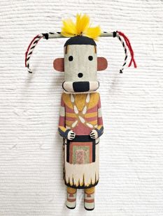 Old Style Hopi Carved Warrior Boy Traditional Kachina Doll (Katsina Doll)