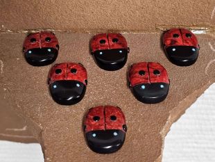 Zuni Carved Ladybug Fetishes