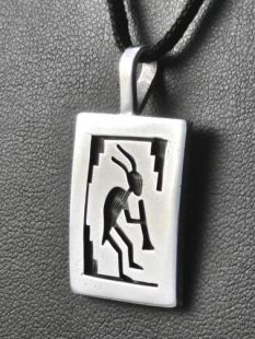 Native American Hopi Made Kokopelli Pendant