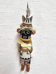 Old Style Hopi Carved Warrior Twin Traditional Warrior Kachina Doll (Katsina Doll)