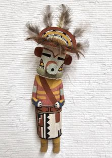 Old Style Hopi Carved Rainbow or Cloud Guard Traditional Katsina Doll