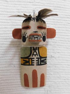 Old Style Hopi Carved Bear Traditional Powerful Healer Katsina Doll Ornament