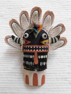 Old Style Hopi Carved Broadface Traditional Guard Kachina Doll (Katsina Doll) Ornament
