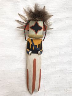 Old Style Hopi Carved Chasing Star Traditional Planetary Katsina Doll 