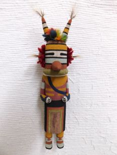 Old Style Hopi Carved Hornet Traditional Katsina Doll