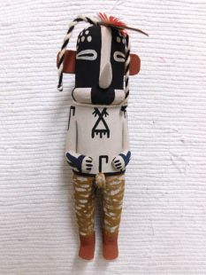 Old Style Hopi Carved Kokopelli Traditional Fertility Katsina Doll