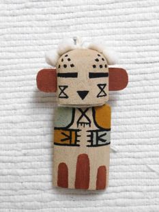 Old Style Hopi Carved Snow Maiden Traditional Katsina Doll Ornament