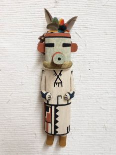 Old Style Hopi Carved Turtle Traditional Kachina Doll (Katsina Doll)