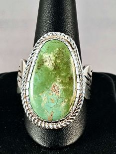 Native American Hopi Made Ring with Turquoise