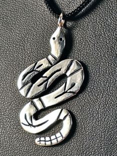 Native American Hopi Made Snake Pendant