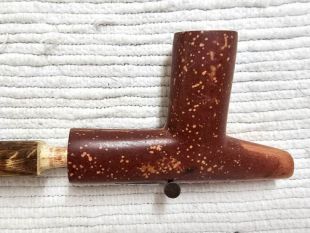 Native American Made Pipestone Plains Style Pipe 