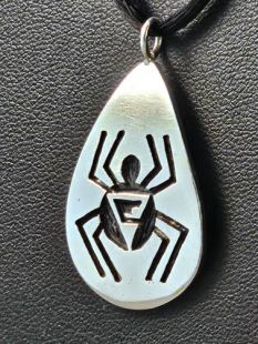 Native American Hopi Made Spider Pendant