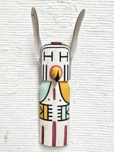 Old Style Hopi Carved Chickenhawk Traditional Racer Katsina Doll