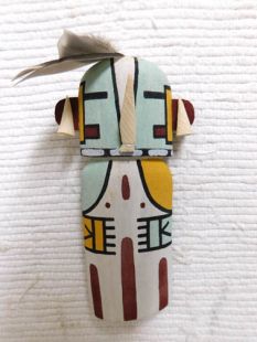 Old Style Hopi Carved Kokopelli Traditional Fertility Katsina Doll