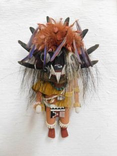 Old Style Hopi Carved Ogre Traditional Guard Katsina Doll