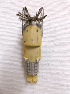 Old Style Hopi Carved Scorpion or Throwing Stick Man Traditional Runner Katsina Doll
