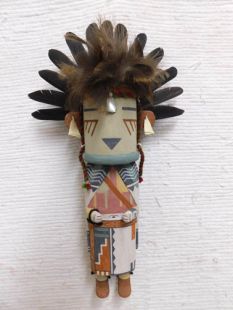 Old Style Hopi Carved Silent Warrior Traditional Dancer Katsina Doll