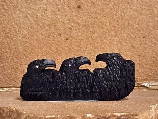 Zuni Carved Raven Fetish Trio
