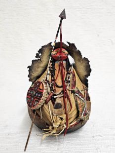 Buffalo Medicine Man Chanter Gourd Figure