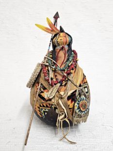 Medicine Man Chanter Gourd Figure