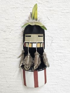 Old Style Hopi Carved Longhair Traditional Rain Dancer Kachina Doll (Katsina Doll)