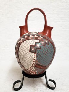 Mata Ortiz Handbuilt and Handpainted Wedding Vase--XL