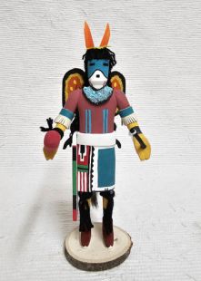 Native American Zuni Carved Butterfly Dancer Katsina Doll