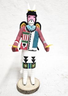 Native American Zuni Carved Butterfly Dancer Katsina Doll