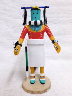 Native American Zuni Carved Wood Carrier Dancer Katsina Doll