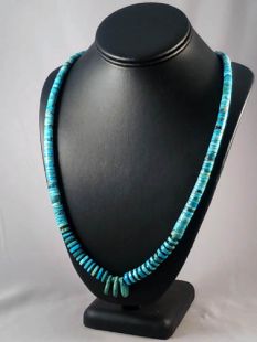 Native American Santo Domingo Made Turquoise Necklace