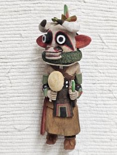 Old Style Hopi Carved Cow Traditional Animal Kachina Doll (Katsina Doll)