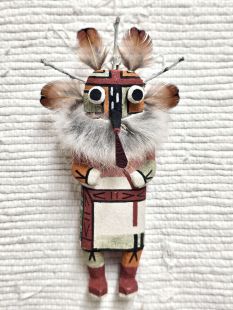 Old Style Hopi Carved Wupamo Traditional Guard Kachina Doll (Katsina Doll)