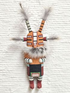Old Style Hopi Carved Hornet Traditional Kachina Doll (Katsina Doll)