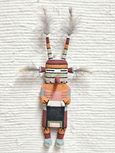 Old Style Hopi Carved Hornet Traditional Kachina Doll (Katsina Doll)