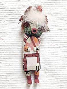 Old Style Hopi Carved Morning Singer Traditional Kachina Doll (Katsina Doll)