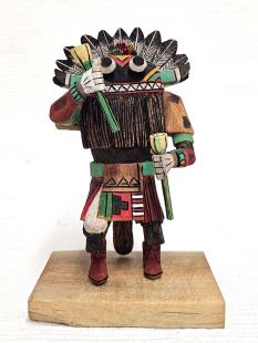 Native American Hopi Carved Broadface Guard Kachina Doll (Katsina Doll)