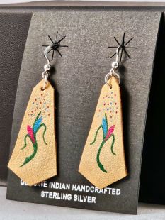 Native American Cherokee Made Dancing Corn Earrings
