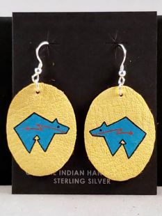 Native American Cherokee Made Spirit Bear Earrings