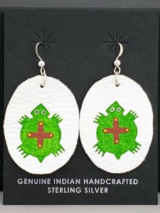 Native American Cherokee Made Turtle Earrings