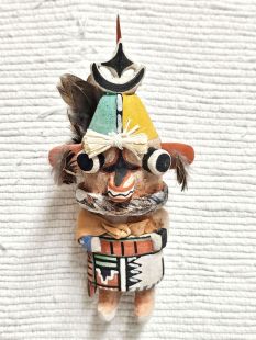 Old Style Hopi Carved Planet Traditional Fearsome Kachina Doll (Katsina Doll)