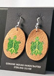 Native American Cherokee Made Turtle Earrings