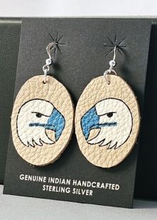 Native American Cherokee Made Eagle Earrings