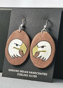 Native American Cherokee Made Eagle Earrings