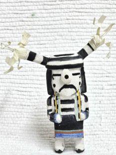 Old Style Hopi Carved Clown Traditional Kachina Doll (Katsina Doll)