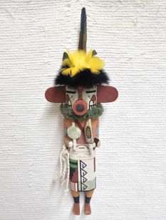 Old Style Hopi Carved Heheya Traditional Messenger Kachina Doll (Katsina Doll)