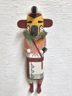 Old Style Hopi Carved Parrot Traditional Bird Kachina Doll (Katsina Doll)