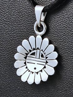 Native American Hopi Made Sunface Pendant