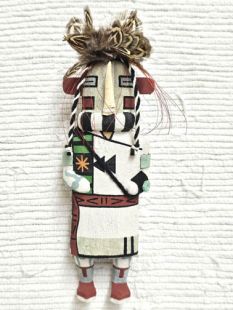 Old Style Hopi Carved Kokopelli Traditional Fertility Kachina Doll (Katsina Doll)