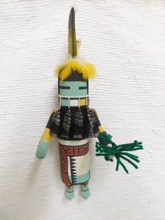 Old Style Hopi Carved Longhair Traditional Rain Dancer Katsina Doll